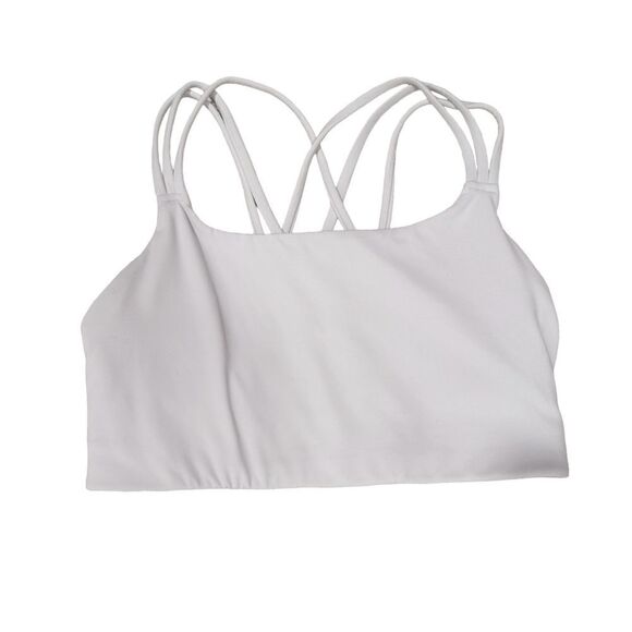 Athleta Strappy Racerback Sports Bra Womens Size Small Stretchy - Picture 1 of 4